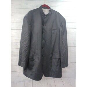 Ritz Mens Black Clergy Pastor Preacher Jacket Sz 56 Chest 56"